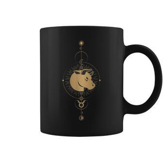 Taurus Zodiac Sign Symbol Cosmic Cool Astrology Lover Coffee Mug - Monsterry AU