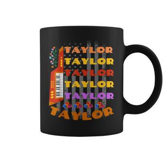 Taylor First Name I Love Taylor Girl Groovy 70'S Vintage Coffee Mug - Monsterry