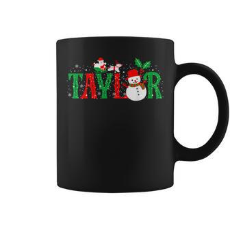 Taylor Santa First Name Christmas Taylor Coffee Mug - Monsterry DE