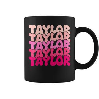 Taylor Vintage Personalized Name I Love Taylor Coffee Mug - Thegiftio UK