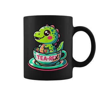 Tea-Rex Cute T-Rex Dinosaur Lover Kawaii Dino Coffee Mug | Mazezy