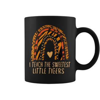 I Teach Sweetheart I Teach The Sweetest Little Tigers Coffee Mug - Seseable