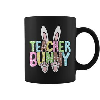 Teacher Bunny Reading Teacher Easter Spring Coffee Mug - Seseable
