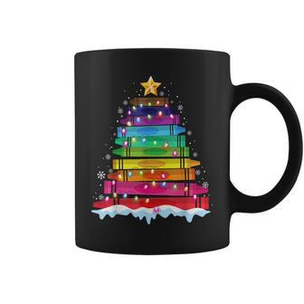 Teacher Christmas Crayon Tree Light Student Coffee Mug - Monsterry AU