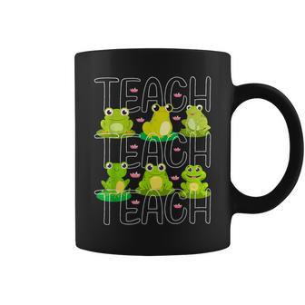 Teacher Cute Frogs Pet Animal Lover Teaching School Student Coffee Mug - Seseable