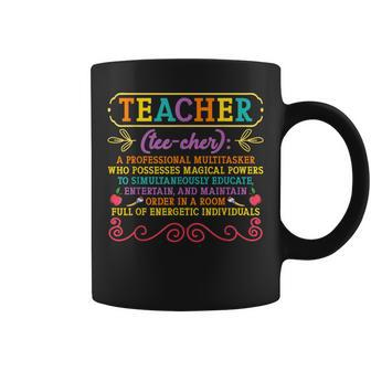 Teacher Definition Teaching School Teacher Coffee Mug - Thegiftio UK