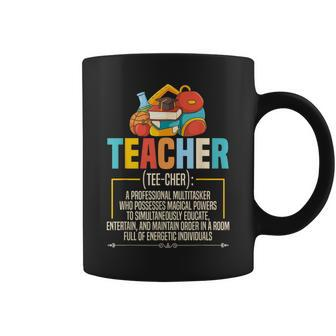 Teacher Definition Teaching School Teacher Coffee Mug - Monsterry DE