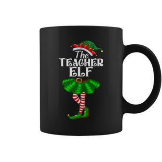 Teacher Elf Christmas Costume Matching Family Elf Squad Coffee Mug | Seseable CA