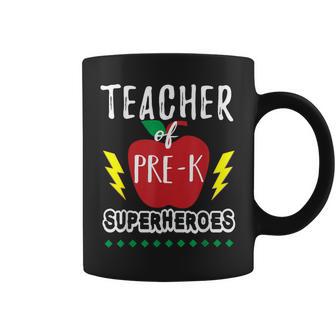 Teacher Of Pre K Superheroes Teacher Team T Coffee Mug - Monsterry DE