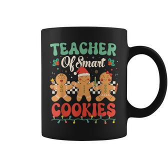 Teacher Of Smart Cookies Christmas Gingerbread Man Coffee Mug - Seseable