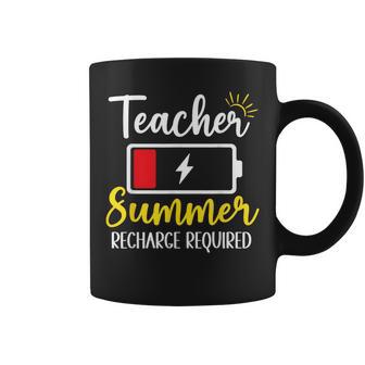 Teacher Summer Recharge Required Last Day Of School Coffee Mug - Monsterry UK