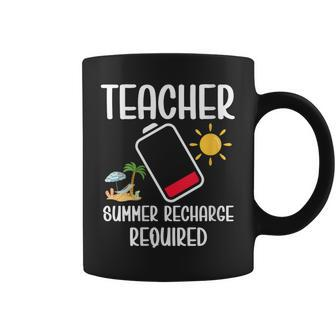 Teacher Summer Recharge Required Last Day School Vacation Coffee Mug - Thegiftio UK