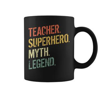 Teacher Superhero Myth Teachers Educators Pre K For Teachers Coffee Mug - Monsterry DE