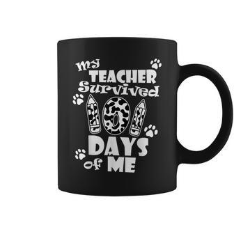 My Teacher Survived 101 Days Of Me School Dalmatian Dog Coffee Mug - Monsterry UK