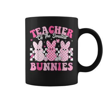 Teacher Of The Sweetest Bunnies Happy Easter Day Teachers Coffee Mug | Mazezy