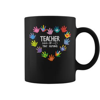 Teacher Of Tiny Humans Kindergarten Preschool Teacher Coffee Mug - Monsterry