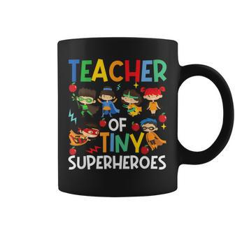 Teacher Of Tiny Superheroes Teach 100Th Day Of School Coffee Mug - Thegiftio UK