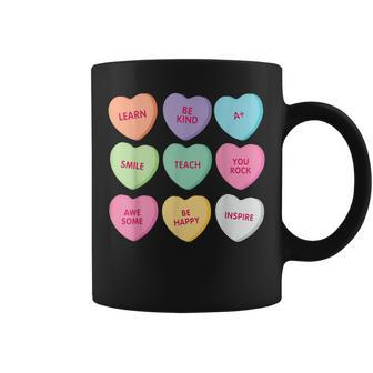 Teacher Valentine's Day Candy Heart School Women Coffee Mug | Seseable CA