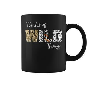Teacher Of The Wild Things Leopard Print Teacher Coffee Mug - Monsterry DE