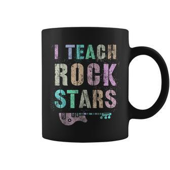 Teachers I Teach Rock Stars Educator Prek Last Day Reading Coffee Mug - Monsterry