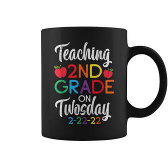Teaching 2Nd Grade On Twosday 2-22-22 February 22Nd Teacher Coffee Mug - Monsterry AU
