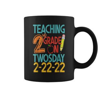 Teaching 2Nd Grade On Twosday 02022022 Coffee Mug | Crazezy CA