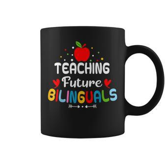 Teaching Future Bilinguals Bilingual Spanish Teacher Coffee Mug - Monsterry CA