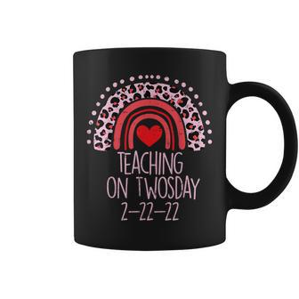 Teaching On Twosday 2-22-22 Twos Day 2022 Teacher Men Coffee Mug - Monsterry UK