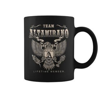 Team Altamirano Lifetime Member Last Name Coffee Mug | Mazezy
