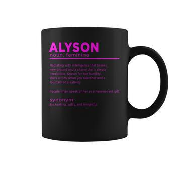 Team Alyson Name Idea For Birthday Family Gatherings Coffee Mug - Seseable