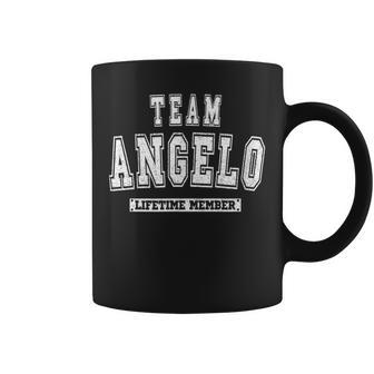 Team Angelo Lifetime Member Family Last Name Coffee Mug - Seseable