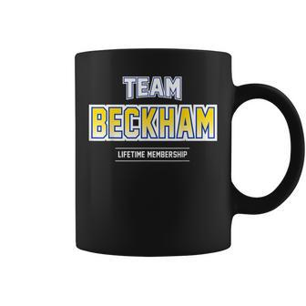 Team Beckham Proud Family Last Name Surname Coffee Mug - Seseable