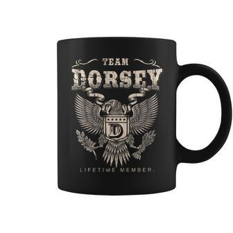 Team Dorsey Family Name Lifetime Member Coffee Mug - Seseable