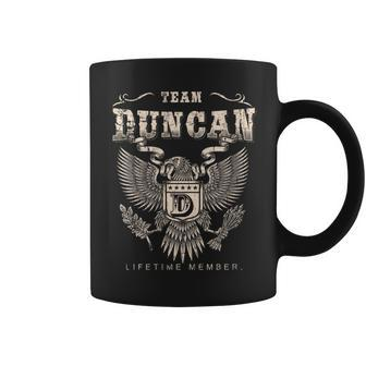 Team Duncan Family Name Lifetime Member Coffee Mug - Seseable