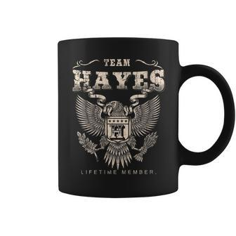 Team Hayes Family Name Lifetime Member Coffee Mug - Seseable