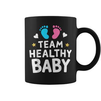 Team Healthy Baby Gender Reveal Party Announcement Coffee Mug - Seseable
