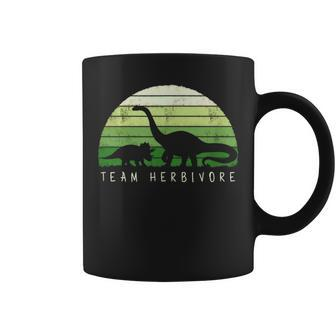 Team Herbivore Dinosaur Vegetarians And Vegan Tassen - Seseable
