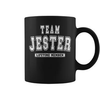 Team Jester Lifetime Member Family Last Name Coffee Mug - Seseable