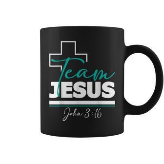 Team Jesus John 316 Christian Religious Bible Church Coffee Mug - Monsterry