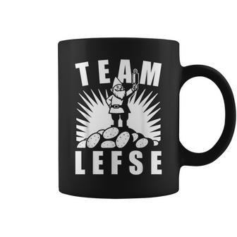 Team Lefse Scandinavian Gnome Christmas Lefse Making Coffee Mug | Mazezy
