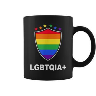 Team Lgbtqia Gay Soccer Fan Jersey Pride Rainbow Flag Coffee Mug - Monsterry DE