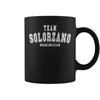 Team Solorzano Lifetime Member Family Last Name Coffee Mug - Seseable