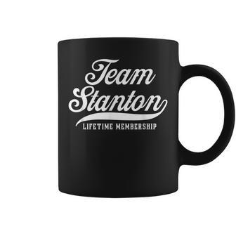 Team Stanton Lifetime Membership Family Surname Last Name Coffee Mug - Seseable