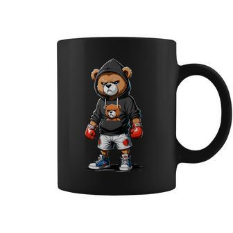 Teddy Bear Gangster Boxer With Hip Hop Street Clothes Coffee Mug - Thegiftio UK