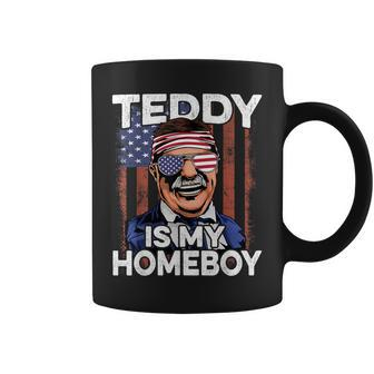 Teddy Roosevelt T 4Th Of July Usa Flag Homeboy Coffee Mug - Monsterry