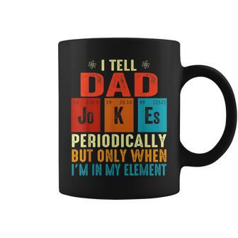 I Tell Dad Jokes Vintage I Tell Dad Jokes Periodically Coffee Mug - Monsterry