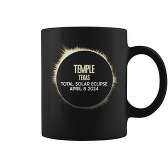Temple Texas Solar Eclipse 8 April 2024 Souvenir Coffee Mug - Thegiftio UK