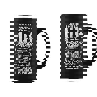 Tengo Una Hija Preciosa Un Arma Una Pala Y Una Coartada Camiseta Taza de café - Regaloses