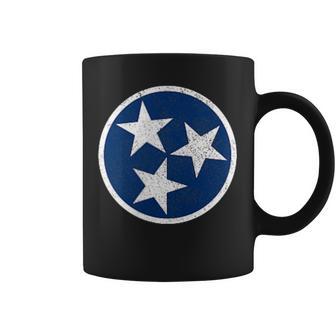 Tennessee Flag Pride Vintage Fan Patriotic Nashville Coffee Mug - Monsterry DE