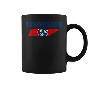 Tennessee Flag State Map Pride Vintage Nashville Tn Coffee Mug - Monsterry DE